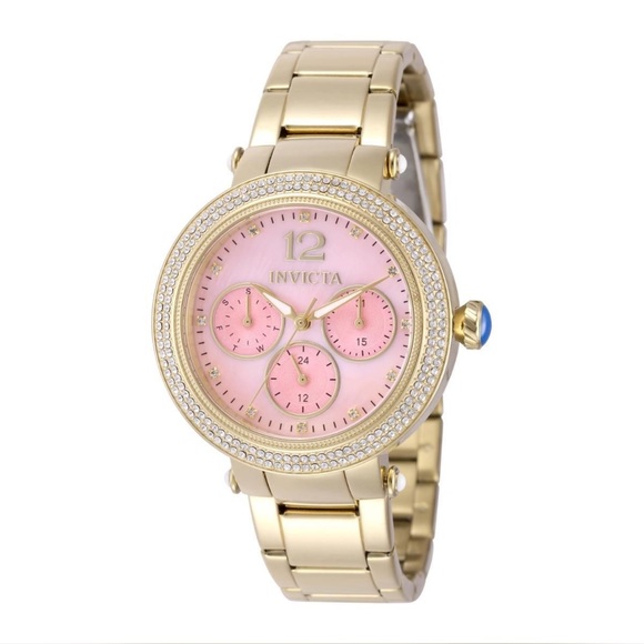 Invicta Accessories - New in box authentic Invicta bolt Women's Gold and Pink mother of pearl watch